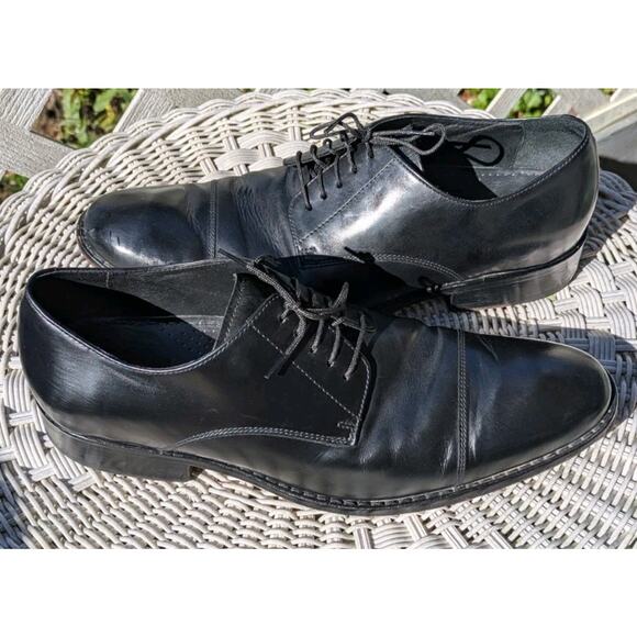 Cole Haan Air Colton Plain Oxford Men 9 M Black Leather Dress Shoe C08894 - Picture 8 of 9